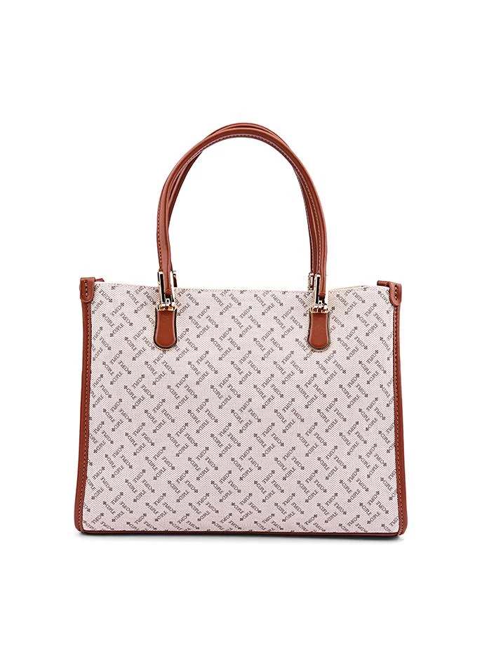 Cuple Women’s Patterned Tote Bag with Double Top Handles